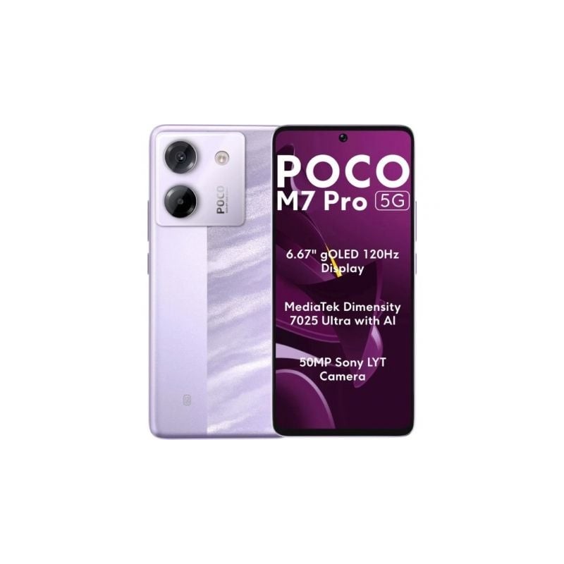 Smartphone Xiaomi POCO M7 Pro 8GB- 256GB- 6-67"- 5G- Púrpura Smartphone Xiaomi POCO M7 Pro 8GB- 256GB- 6-67"- 5G- Púrpura
