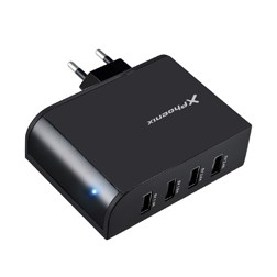 Cargador pared 5-1v 4 entradas usb