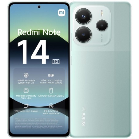 MOVIL SMARTPHONE XIAOMI REDMI NOTE 14 5G 8-256GB GREEN