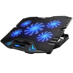 BASE EWENT PORTATIL-5 SILENT FAN UP TO 17"-2P USB-5 SPEED FAN-2 COOLING MODE