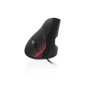 RATON EWENT OPTICO VERTICAL-ERGONOMICO USB2-0 1000 DPI 5 BOTONES NEGRO