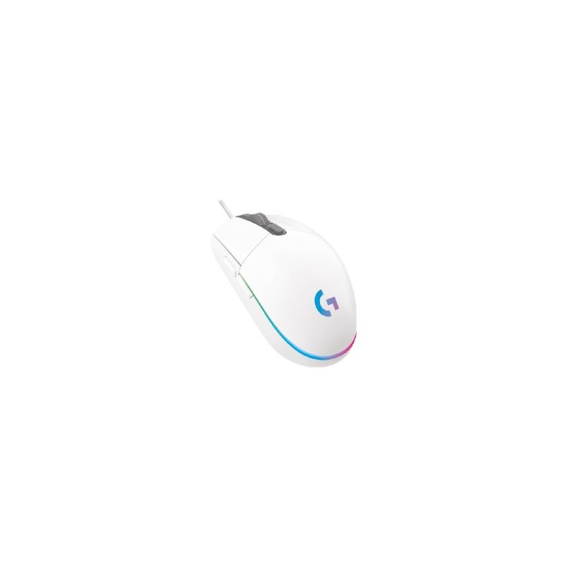 Mouse raton logitech g102 lightsync blanco