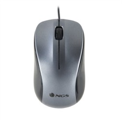 Ratón optico ngs wired crew gris