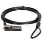 Cable seguridad conceptronic combinacion 4 digitos
