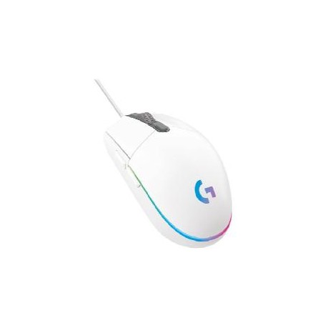 Mouse raton logitech g203 lightsync blanco