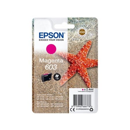 Cartucho tinta epson c13t03u34010 singlepack magenta