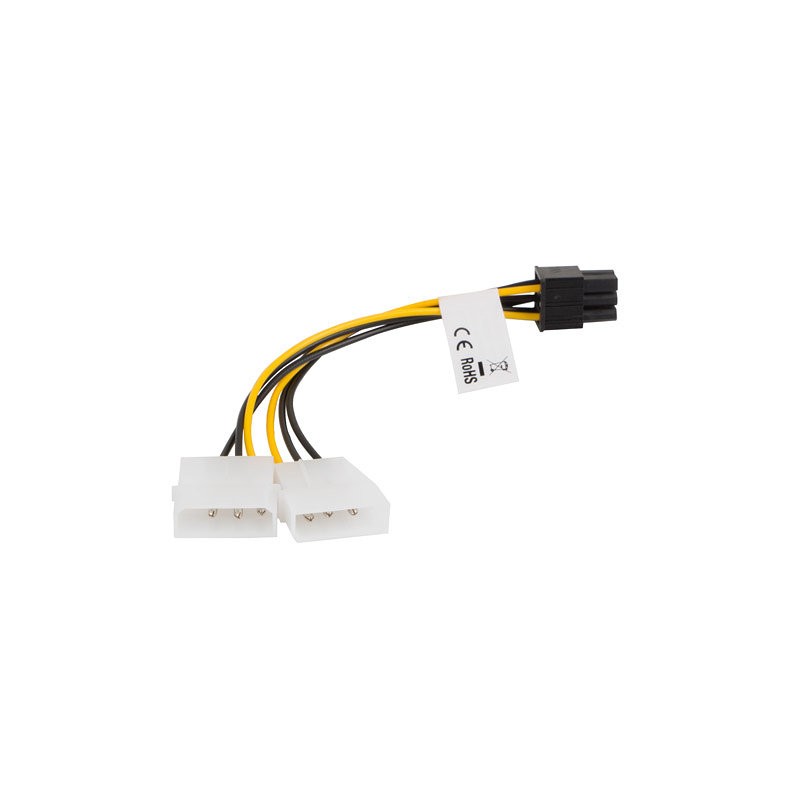 Cable lanberg alimentacion molex 2x macho