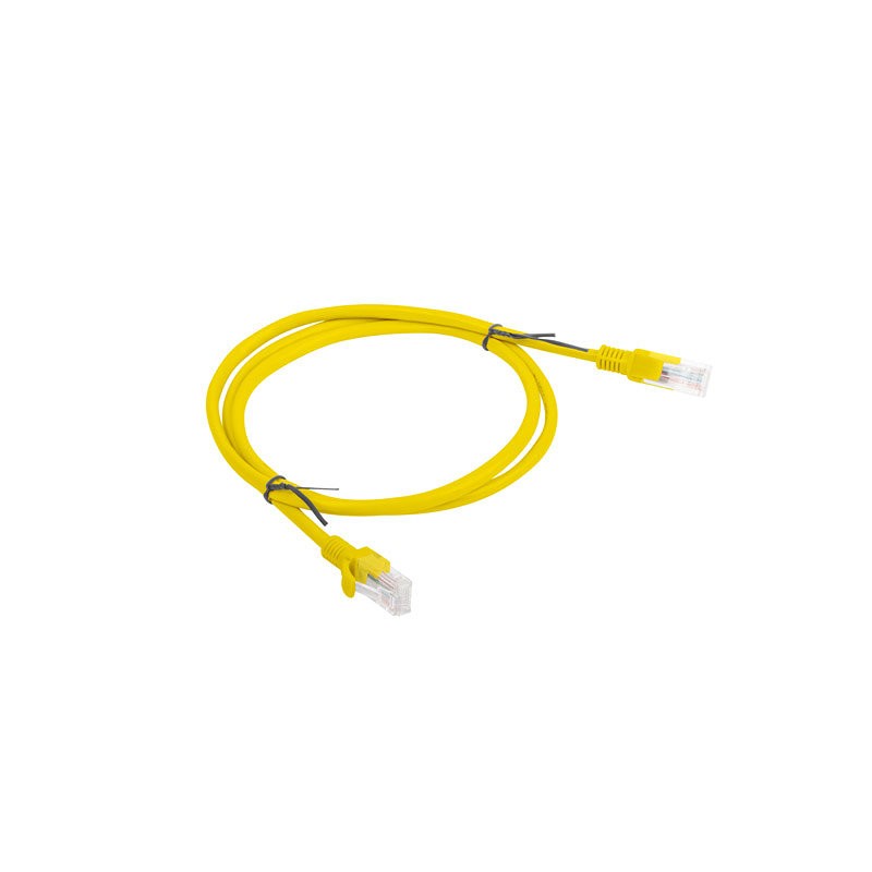 LATIGUILLO LANBERG CAT-6 UTP 1M FLUKE PASSED AMARILLO