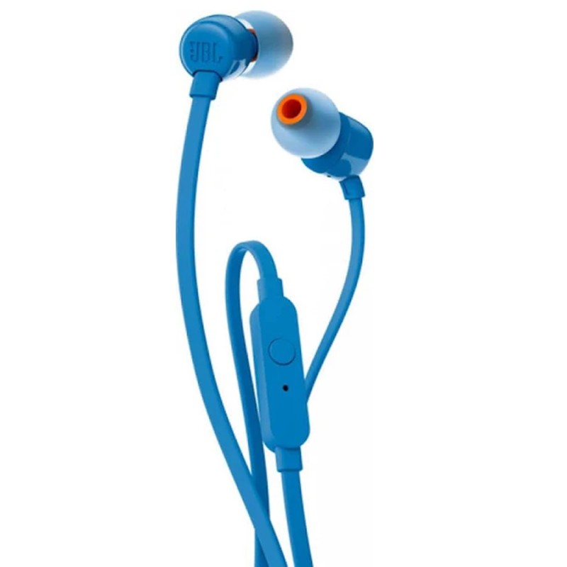 Auriculares Intrauditivos JBL Tune 110- con Micrófono- Jack 3-5- Azules