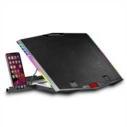 Soporte Refrigerante Mars Gaming MNBC5 para Portátiles hasta 17-3"- Iluminación LED