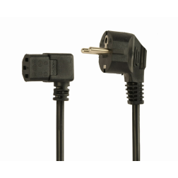 CABLE ALIMENTACION GEMBIRD SCHUKO A C13 90 GRADOS 1,8M
