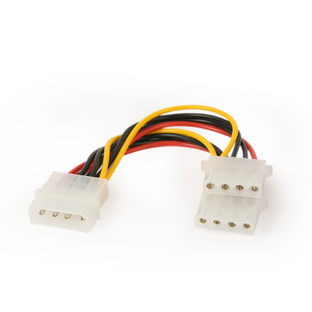 CABLE INTERNO GEMBIRD MOLEX 4 PIN 1x MACHO 2x HEMBRA