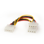 CABLE INTERNO GEMBIRD MOLEX 4 PIN 1x MACHO 2x HEMBRA