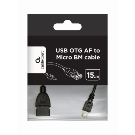 CABLE USB GEMBIRD A MICRO USB HEMBRA MACHO 0,15M