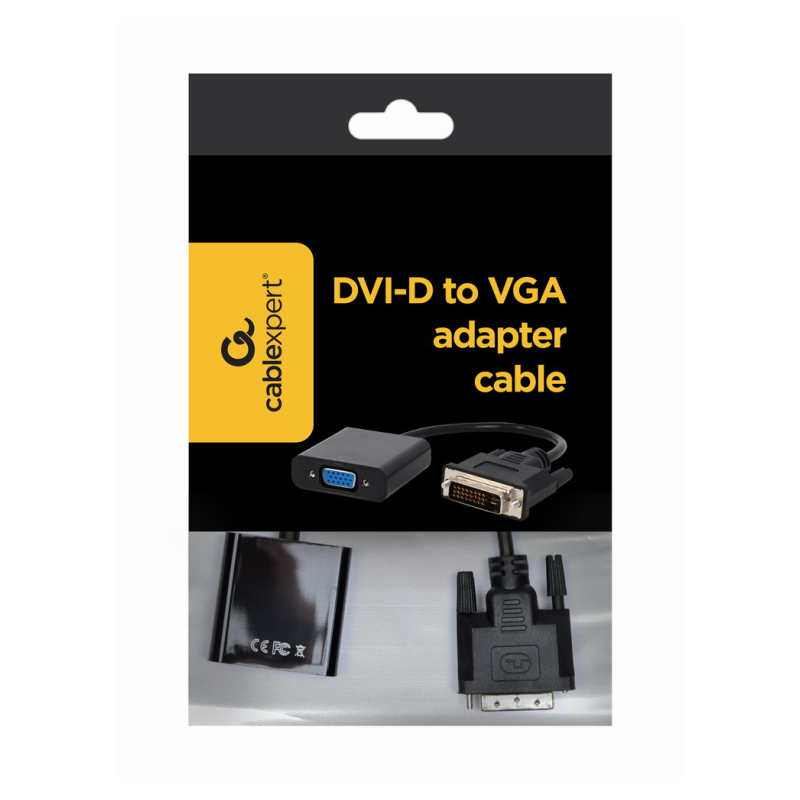 CABLE ADAPTADOR GEMBIRD DVI-D MACHO A VGA HEMBRA 15 PINES