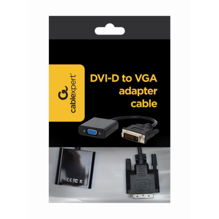 CABLE ADAPTADOR GEMBIRD DVI-D MACHO A VGA HEMBRA 15 PINES