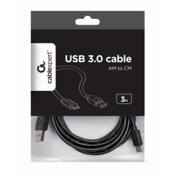 CABLE USB GEMBIRD 2-0 A TIPO C MACHO MACHO CARGA RAPIDA 3M