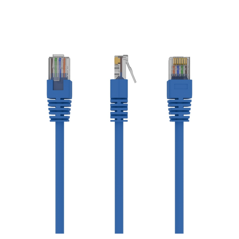 Cable CAT5E UTP moldeado 0,25m Azul Cable CAT5E UTP moldeado 0,25m Azul