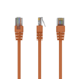 Cable CAT5E UTP moldeado 0,5m Naranja