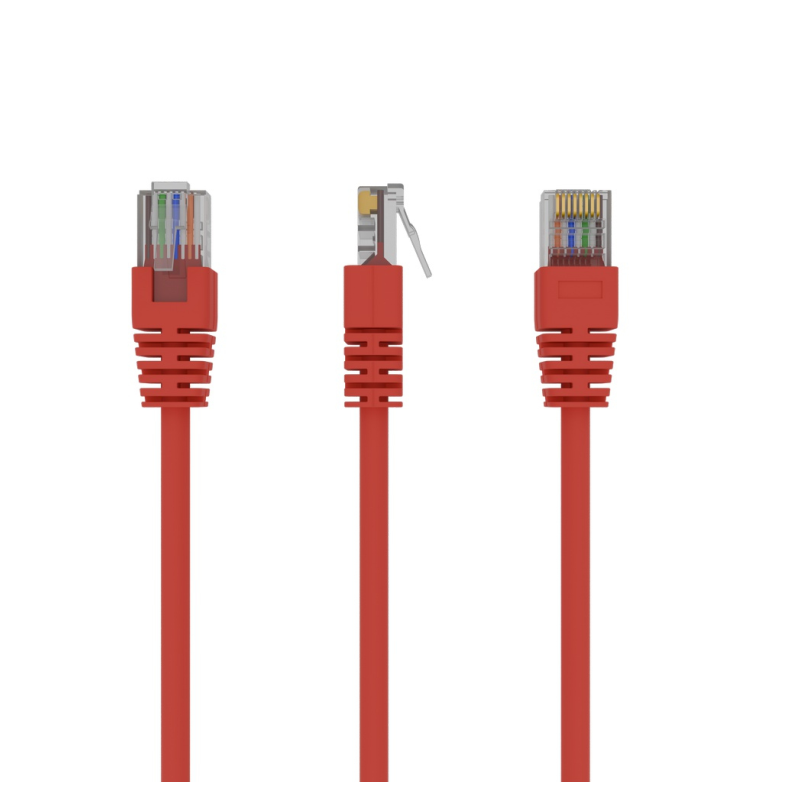 CABLE RED GEMBIRD UTP CAT5E 0,5M ROJO