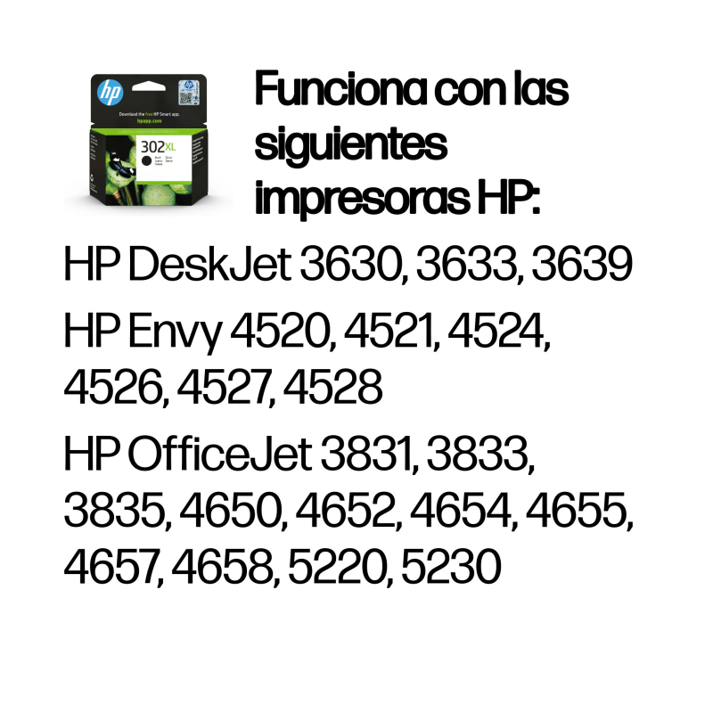 TINTA HP 302XL NEGRO