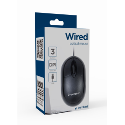 RATON GEMBIRD MUS-U-01 OPTICO 1000 DPI NEGRO USB