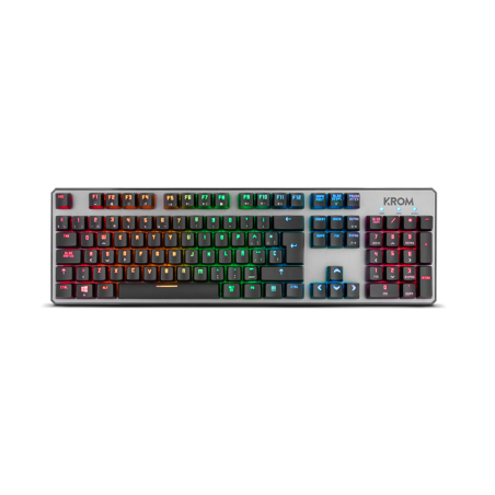 TECLADO GAMING KROM KERNEL USB RETROILUMINADO MECANICO NEGRO