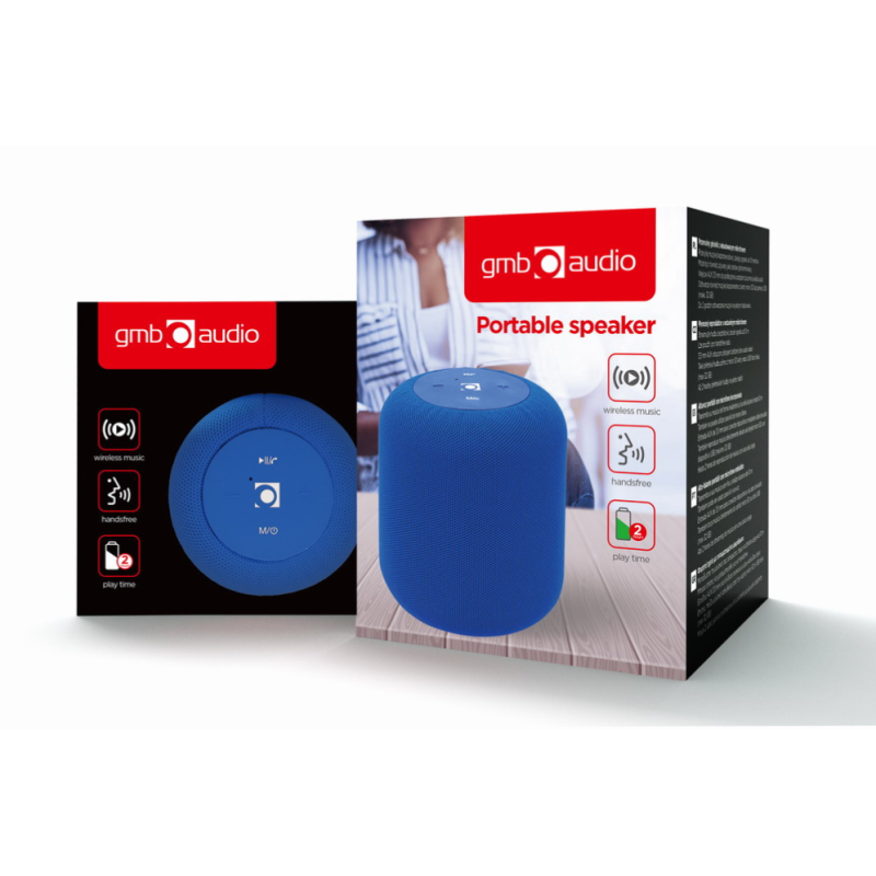 ALTAVOZ GEMBIRD 5W BLUETOOTH CON MICRO AZUL