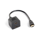 ADAPTADOR LANBERG HDMI MACHO-HDMI HEMBRA X2 SPLITTER 20CM