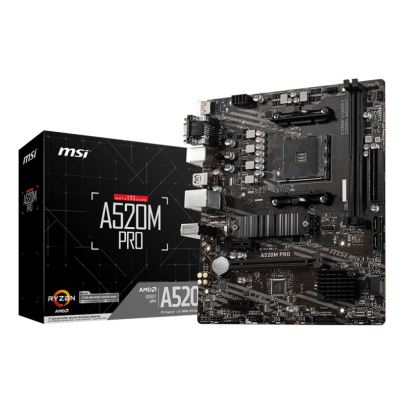 PLACA BASE MSI AM4 A520M PRO