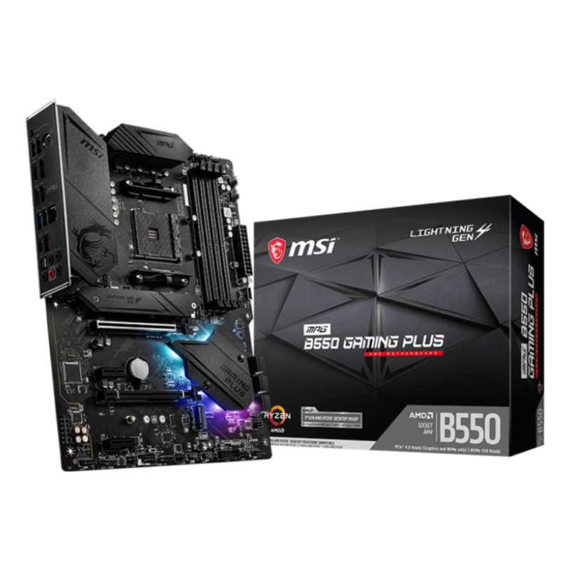 PLACA BASE MSI B550 GAMING PLUS AM4 ATX 4XDDR4
