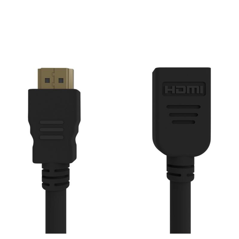 CABLE HDMI GEMBIRD EXTENSION MACHO HEMBRA V2-0 ALTA VELOCIDAD CON ETHERNET 0,5M