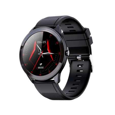 SMARTWATCH LEOTEC 1,28" MULTISPORT WAVE NEGRO PANTALLA REDONDA