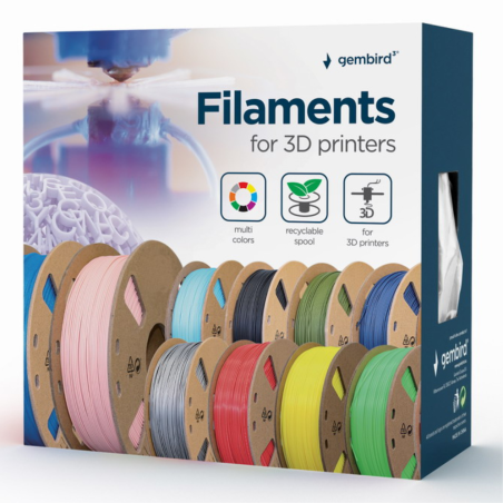 FILAMENTO GEMBIRD PLA 1,75mm 200g BLANCO