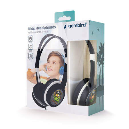 AURICULARES GEMBIRD MHP-JR-BK INFANTIL NEGRO ALAMBRICO JACK 3-5MM