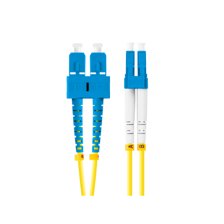 CABLE FIBRA OPTICA LANBERG 5M MONO SC-UPC-LC-UPC DUPLEX LSZH G657A1 3-0MM YELLOW