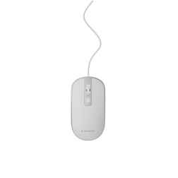 RATON GEMBIRD WIRED OPTICAL MOUSE USB WHITE SILVER