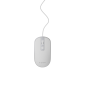 RATON GEMBIRD WIRED OPTICAL MOUSE USB WHITE SILVER