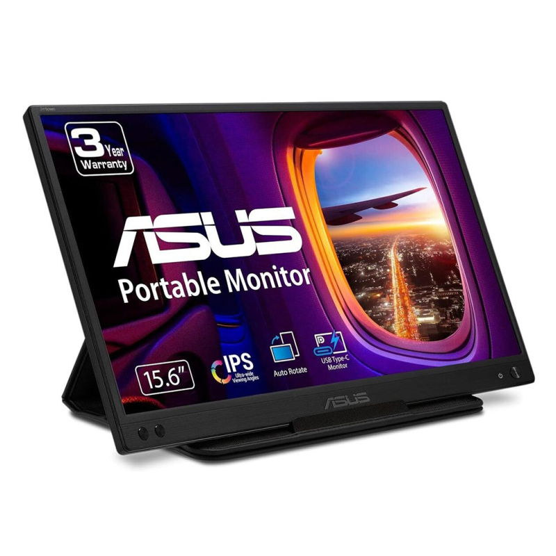 Monitor Portátil Asus ZenScreen MB166C 15-6"- Full HD- Negro
