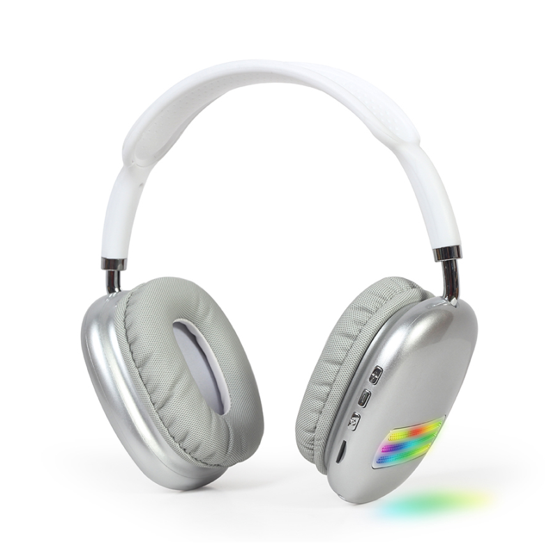 AURICULARES GEMBIRD BHP-LED-02-W BLANCO MICROFONO BT
