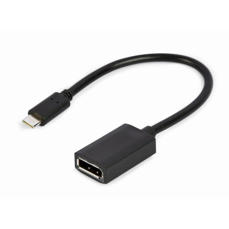 CABLE ADAPTADOR USB TIPO-C A DISPLAYPORT 4K 15 CM NEGRO