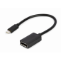 CABLE ADAPTADOR USB TIPO-C A DISPLAYPORT 4K 15 CM NEGRO