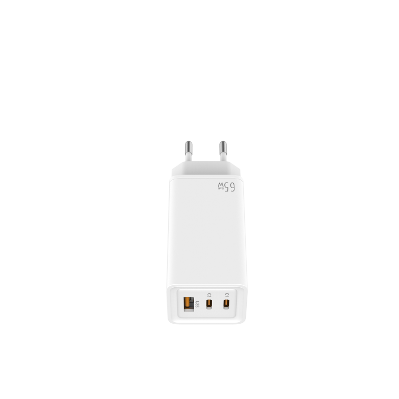 LEOTEC CARGADOR 65W GaN CARGA RAPIDA 2 USB TIPO-C PD 1 USB-A BLANCO LEOTEC CARGADOR 65W GaN CARGA RAPIDA 2 USB TIPO-C PD 1 USB-A BLANCO