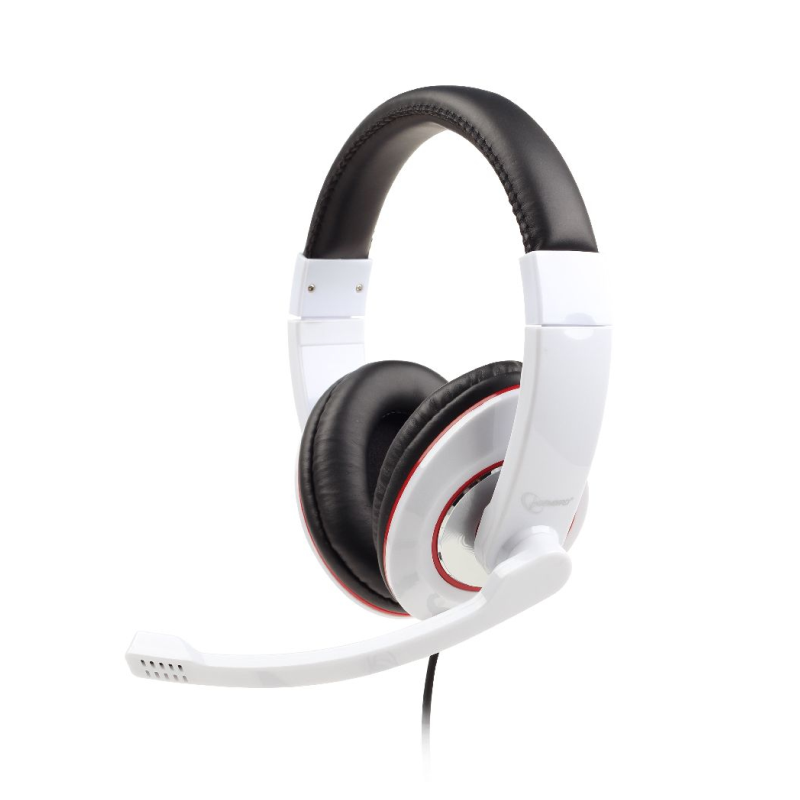 AURICULARES GEMBIRD MHS-001-GW BLANCO BRILLANTE MICROFONO ALAMBRICO 3-5MM AURICULARES GEMBIRD MHS-001-GW BLANCO BRILLANTE MICROFONO ALAMBRICO 3-5MM