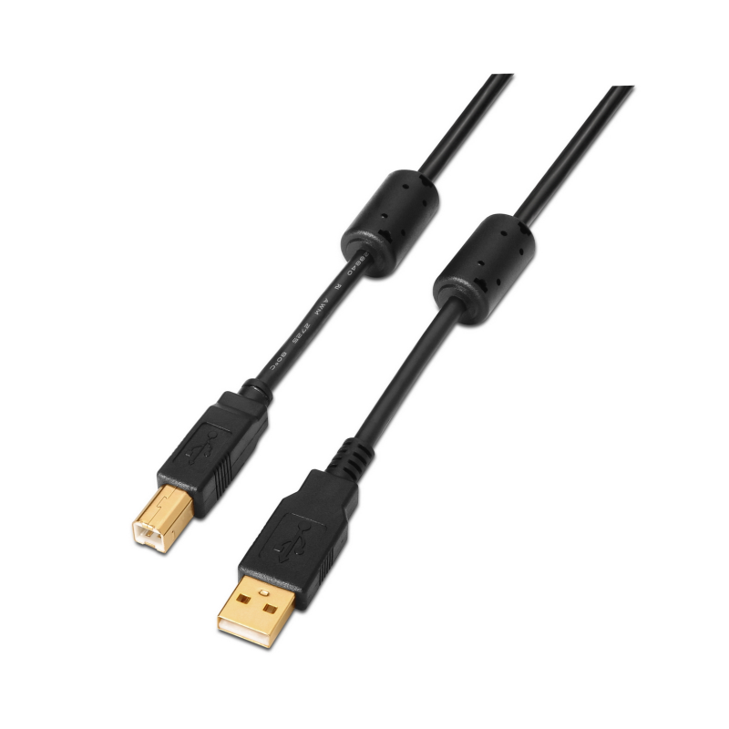 CABLE AISENS USB 2-0 IMPRESORA ALTA CALIDAD FERRITA A-M-B-M 2-0M CABLE AISENS USB 2-0 IMPRESORA ALTA CALIDAD FERRITA A-M-B-M 2-0M