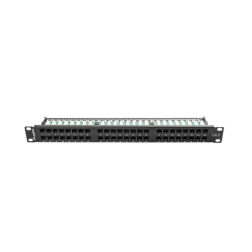 PATCH PANEL LANBERG 48 PUERTOS 1U 19? CAT-6 NEGRO