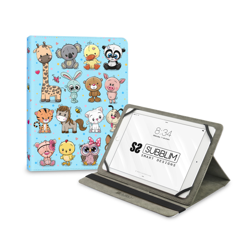 FUNDA TABLET SUBBLIM TRENDY CASE ANIMALS 11" FUNDA TABLET SUBBLIM TRENDY CASE ANIMALS 11"