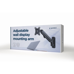AJUSTABLE WALL DISPLAY MOUNTING ARM UP TO 27" 7 KG