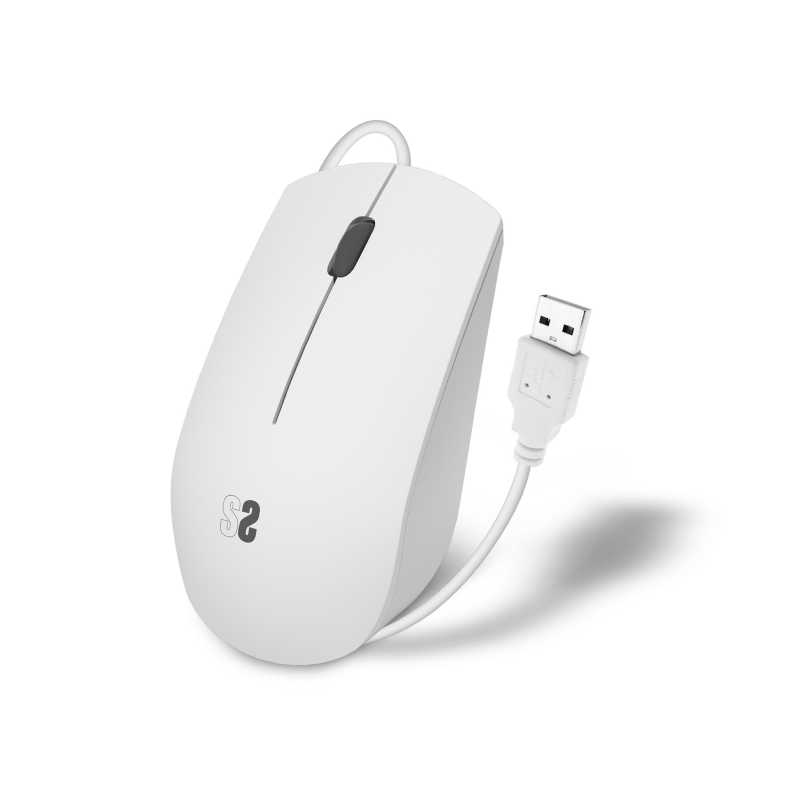 RATON SUBBLIM BUSINESS SILENCIOSO 1200 DPI BLANCO USB