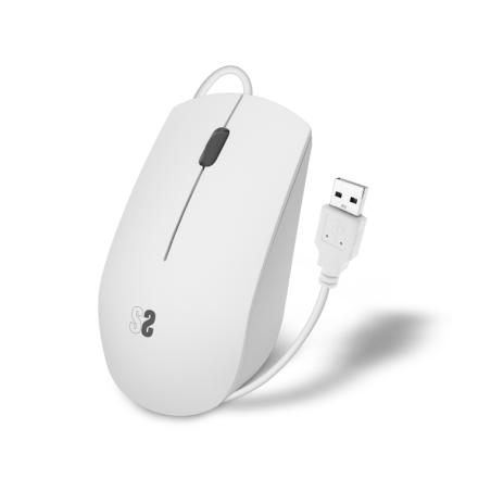 RATON SUBBLIM BUSINESS SILENCIOSO 1200 DPI BLANCO USB